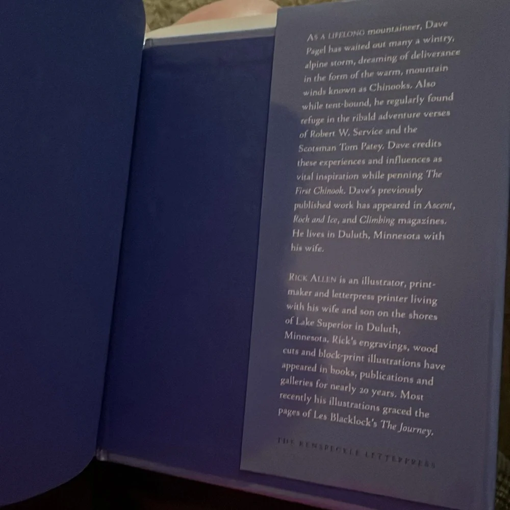 New hardcover with dust jacket THE FIRST CHINOOK autographed book David Pagel